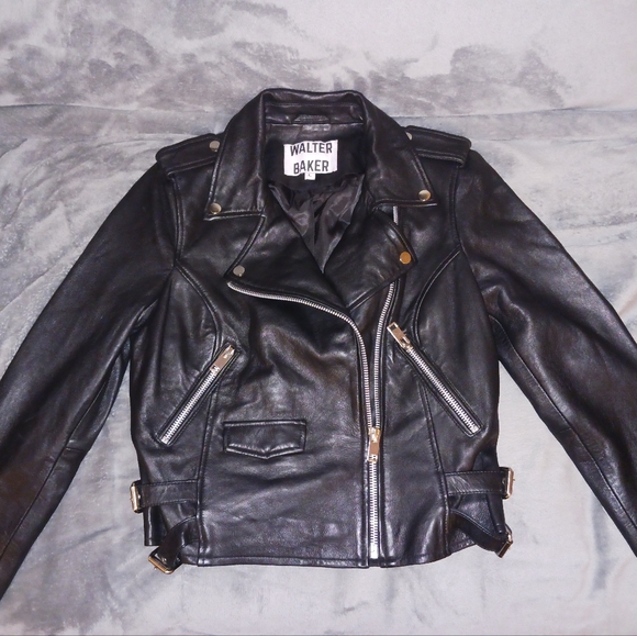 Walter Baker Allison Leather Moto Jacket. XL - Picture 16 of 16